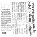 PELÉ crê na disputa de Sul-Americano Indigena 17/10/1996