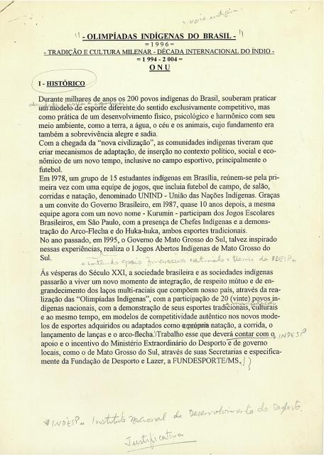 Olimpíadas Indígenas do Brasil pagina 1