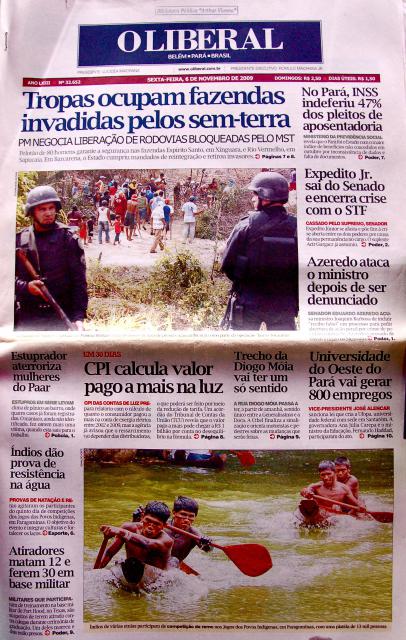 Índios dão prova de resistência na água - 06/11/2009Jogos Indígenas